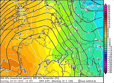 Air Temperature (warm masses from West and cold from East