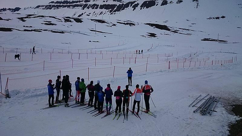 Start area of Fossavatnsgangan on Thursday