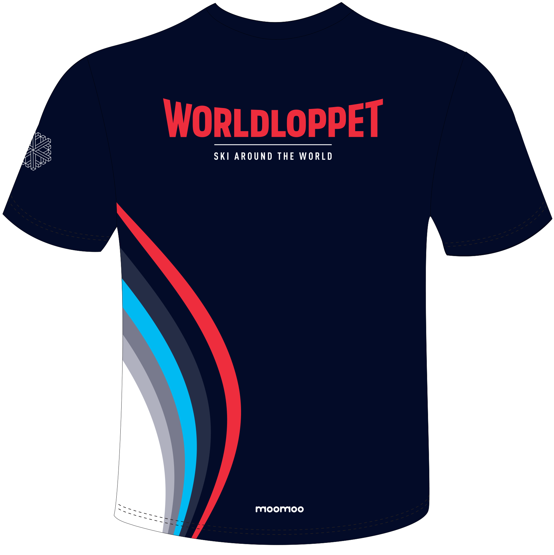 Master t-shirt navy - Worldloppet